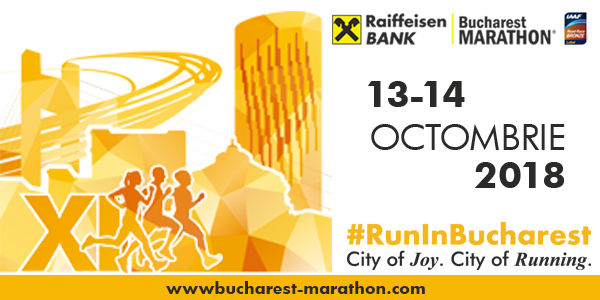 Aleargă la Maratonul Bucureşti Raiffeisen Bank , în 13-14 octombrie 2018!